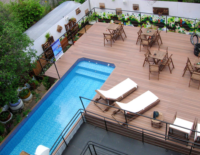 國外別墅泳池區(qū)